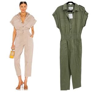 PISTOLA Women's Green Dani Lightweight Dolman Pull On Jumpsuit Size S NWT